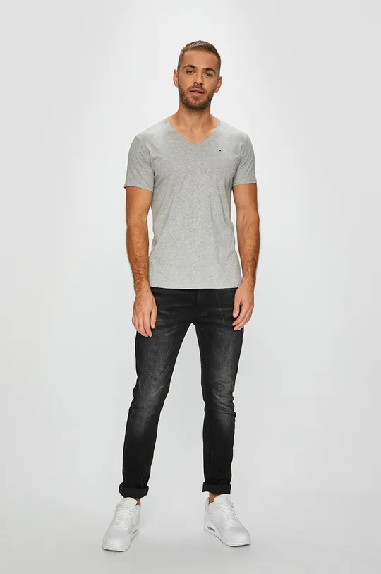 Tommy Jeans - T-shirt DM0DM04410 jasny szary