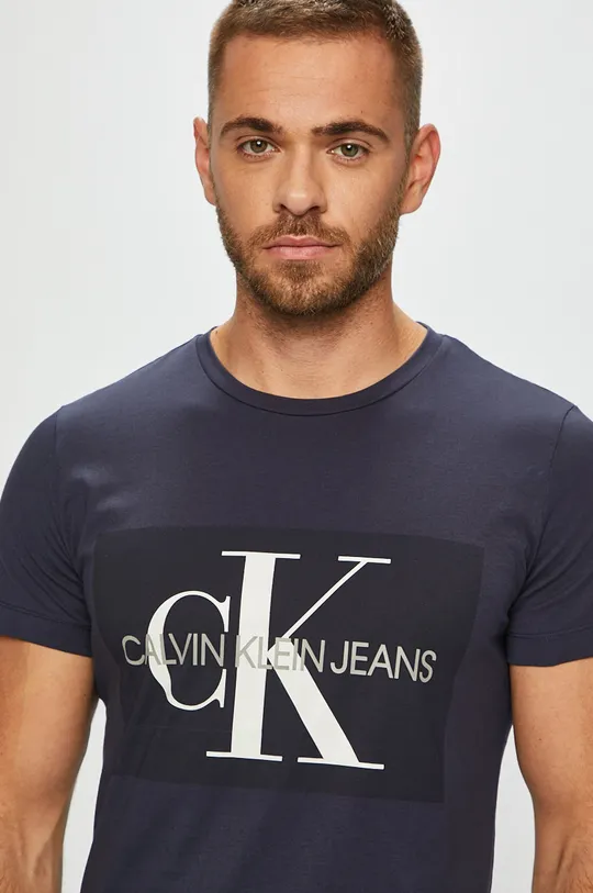 granatowy Calvin Klein Jeans - T-shirt J30J307842