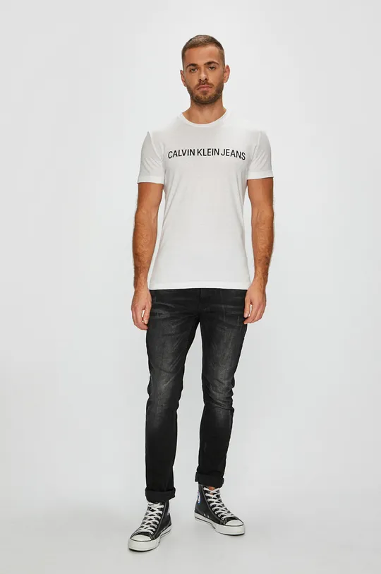 Calvin Klein Jeans - Pánske tričko biela