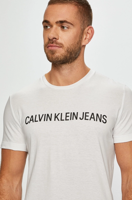 λευκό Calvin Klein Jeans - Μπλουζάκι