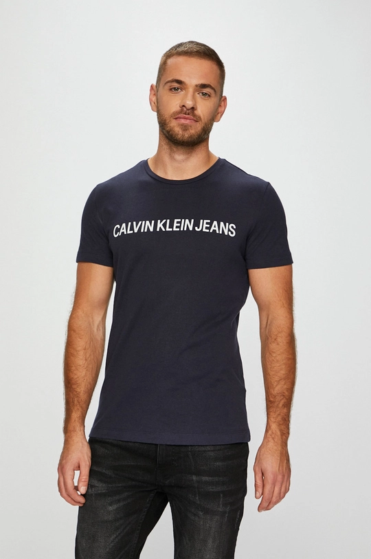 tmavomodrá Calvin Klein Jeans - Pánske tričko Pánsky