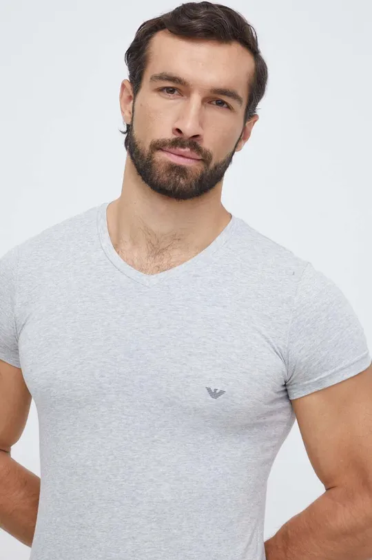 Emporio Armani - Pánske tričko sivá