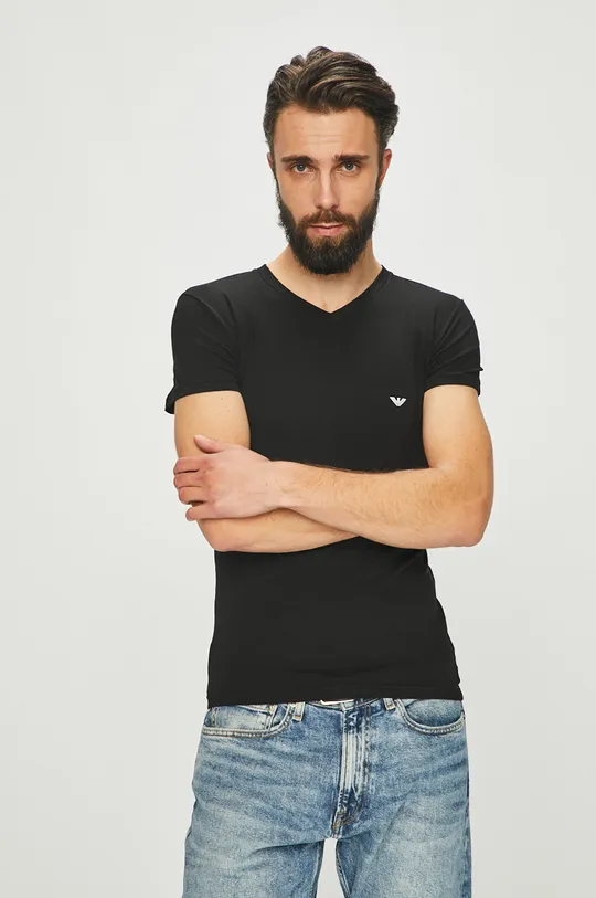 negru Emporio Armani - Tricou De bărbați