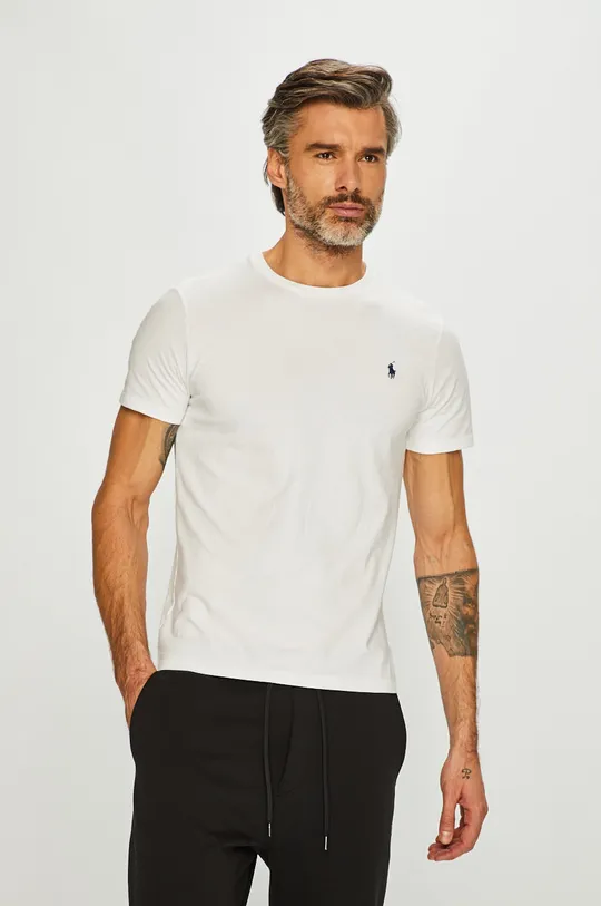 biały Polo Ralph Lauren - T-shirt 710680785003 Męski