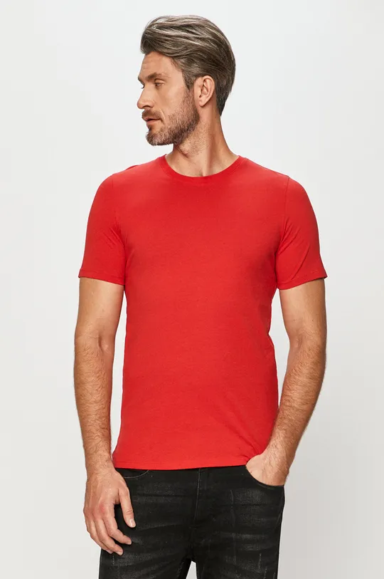 czerwony Jack & Jones - T-shirt Męski