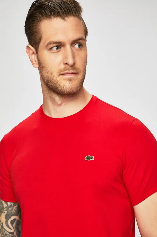 červená Lacoste - Pánske tričko Pánsky