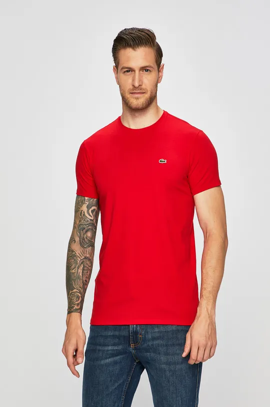 červená Lacoste - Pánske tričko