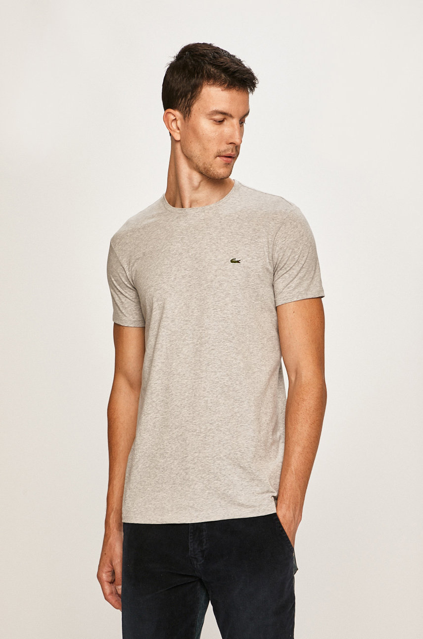 szary Lacoste - T-shirt TH0998 Męski