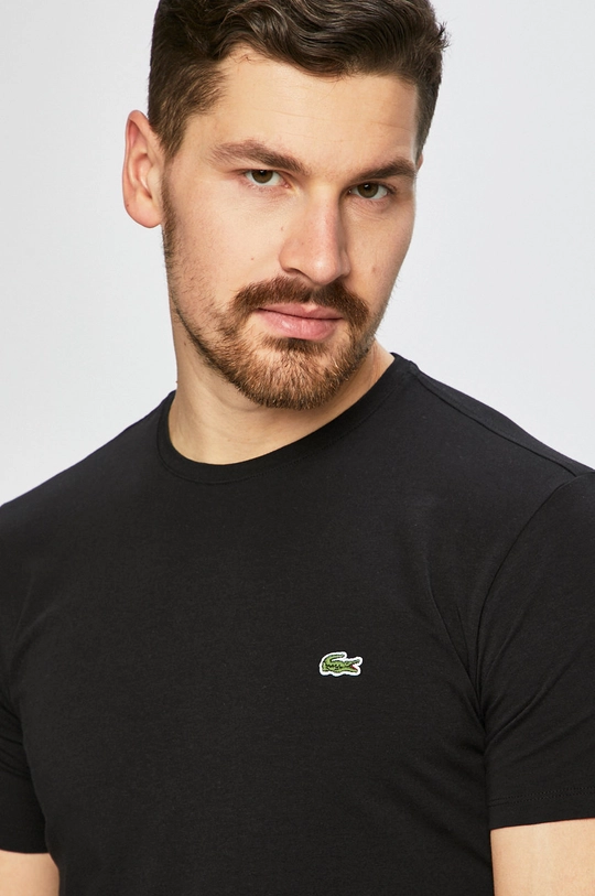 czarny Lacoste - T-shirt TH0998