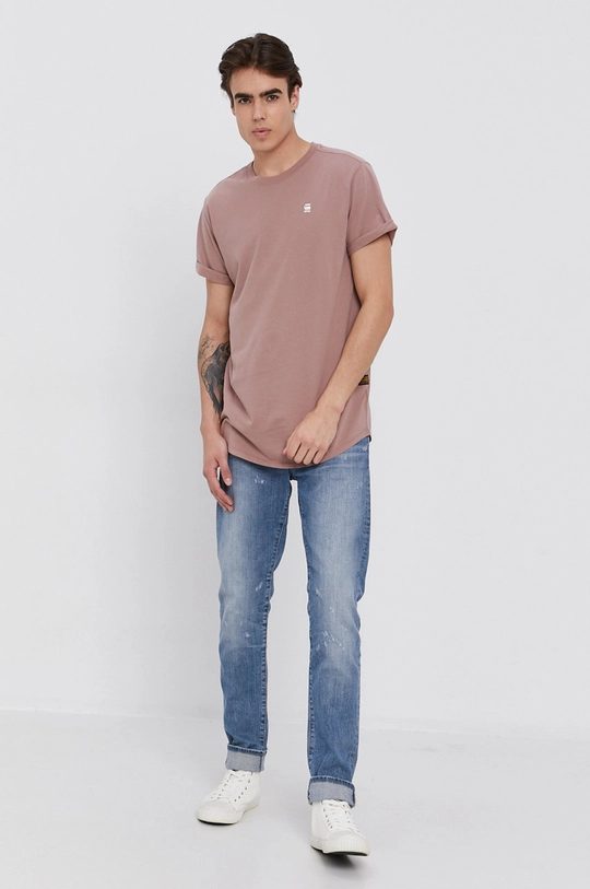 G-Star Raw t-shirt bawełniany D16396.B353 różowy