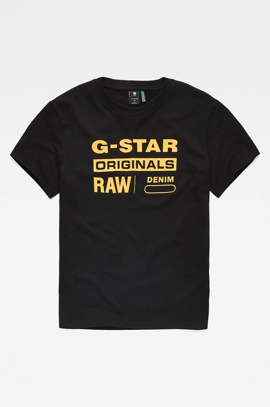 czarny G-Star Raw - T-shirt D14143.336.6484 Męski