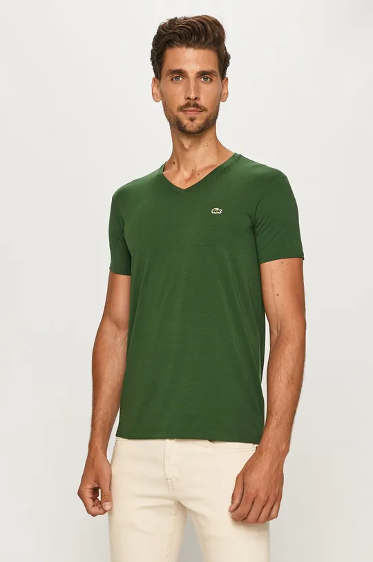 zielony Lacoste - T-shirt TH0999 Męski