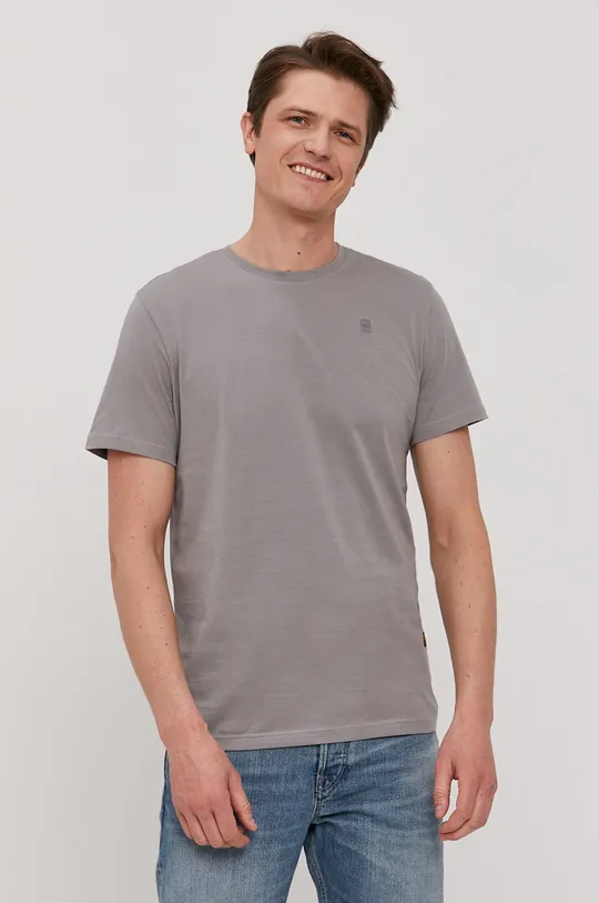 szary G-Star Raw t-shirt bawełniany Męski