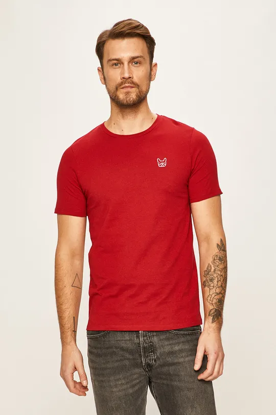 červená Jack & Jones - Pánske tričko Pánsky