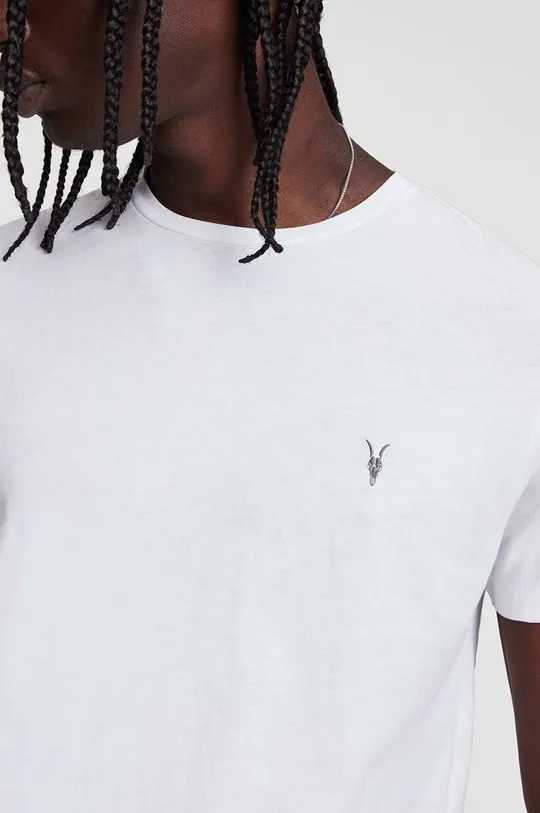 AllSaints – T-shirt TONIC SS CREW biały