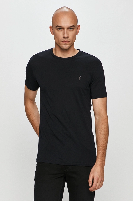 črna AllSaints t-shirt Tonic SS Crew Moški