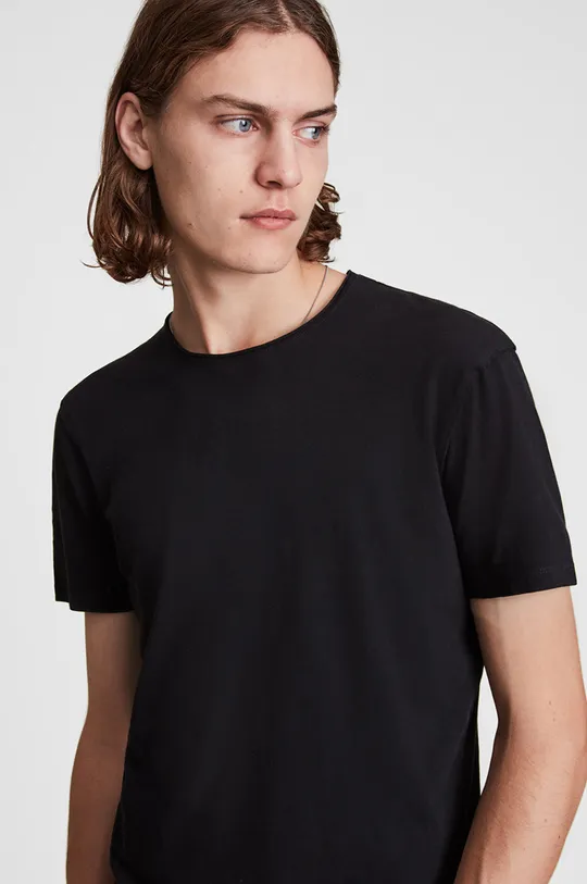 AllSaints – T-shirt FIGURE CREW czarny