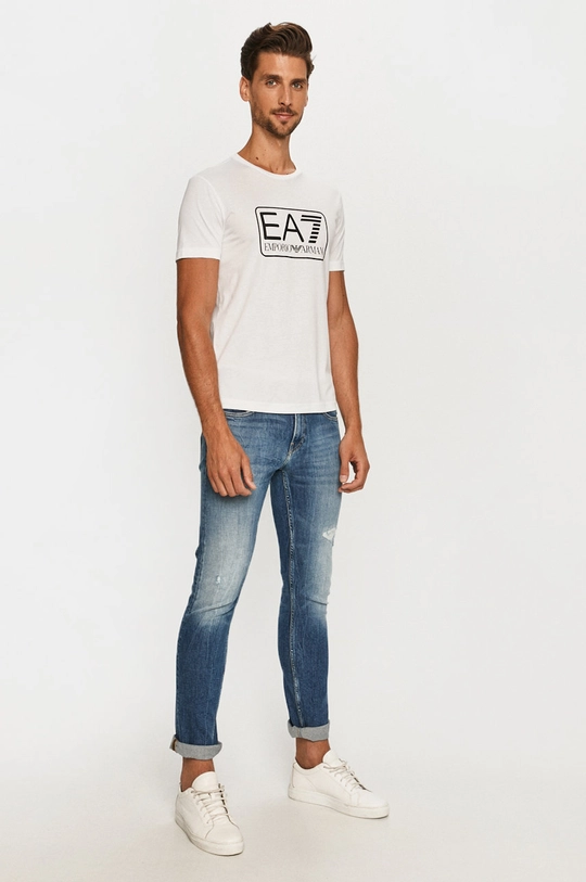 EA7 Emporio Armani - T-shirt 8NPT10.PJNQZ biały