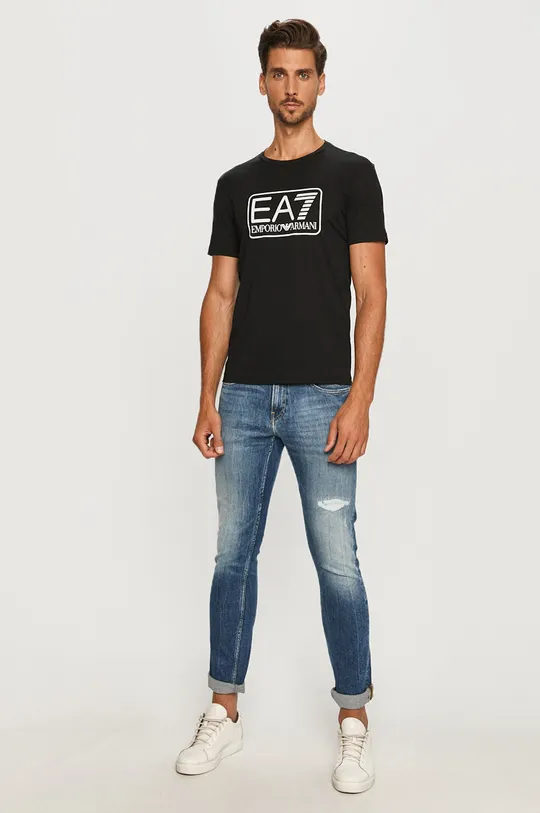 EA7 Emporio Armani - T-shirt fekete