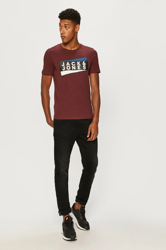 Jack & Jones - T-shirt fioletowy