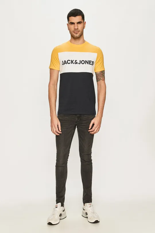 Jack & Jones - T-shirt żółty