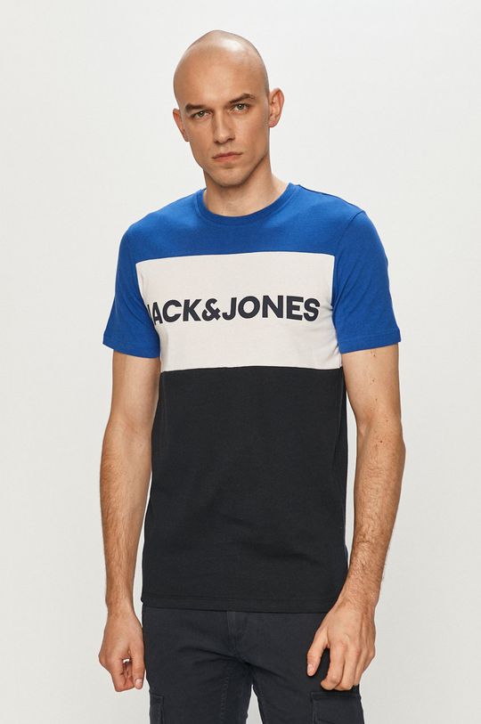 niebieski Jack & Jones - T-shirt Męski