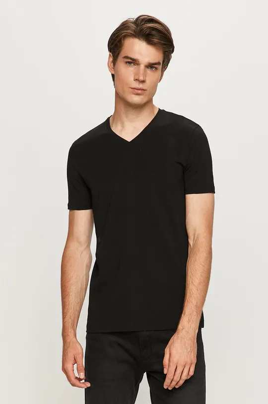 czarny Hugo - T-shirt (2-pack) 50325417.NOS Męski