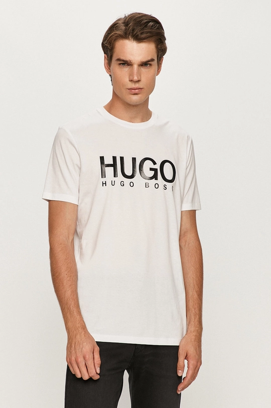 biały HUGO t-shirt 50387414.NOS Męski