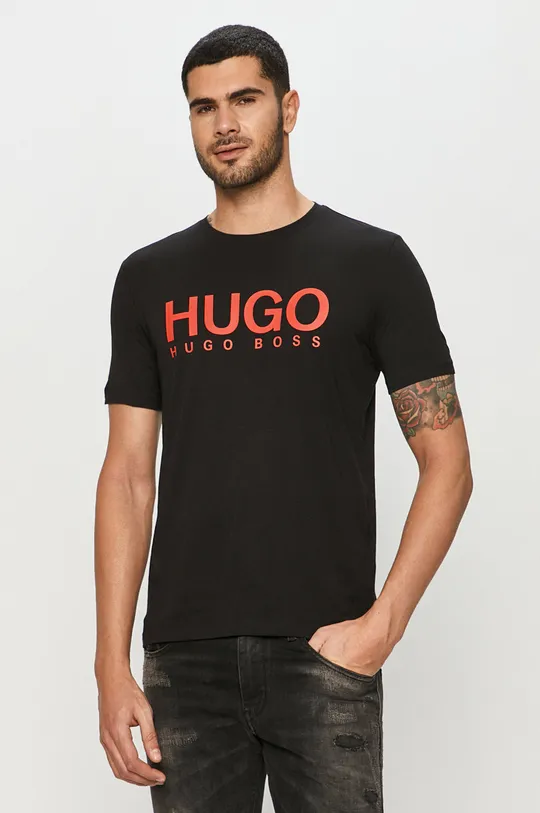 fekete Hugo t-shirt Férfi