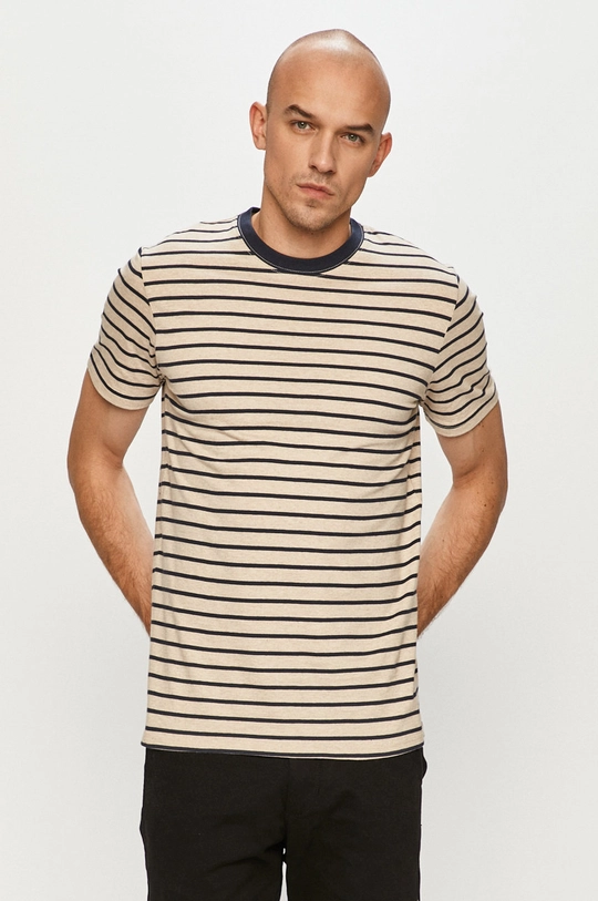 beżowy Jack & Jones - T-shirt Męski