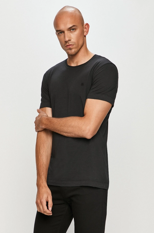 czarny Jack & Jones - T-shirt Męski