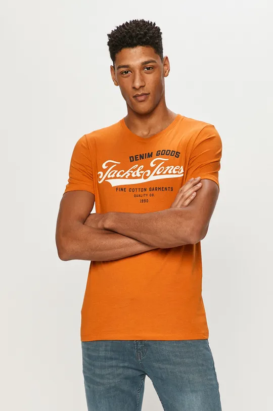 pomarańczowy Jack & Jones - T-shirt Męski
