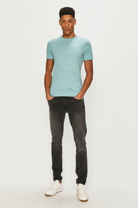 Jack & Jones - T-shirt turkusowy