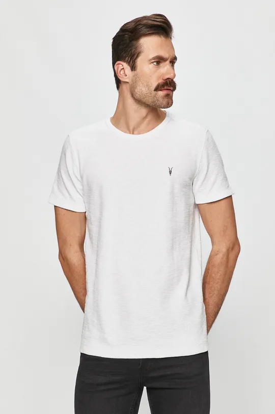 biały AllSaints - T-shirt MUSE SS CREW Męski