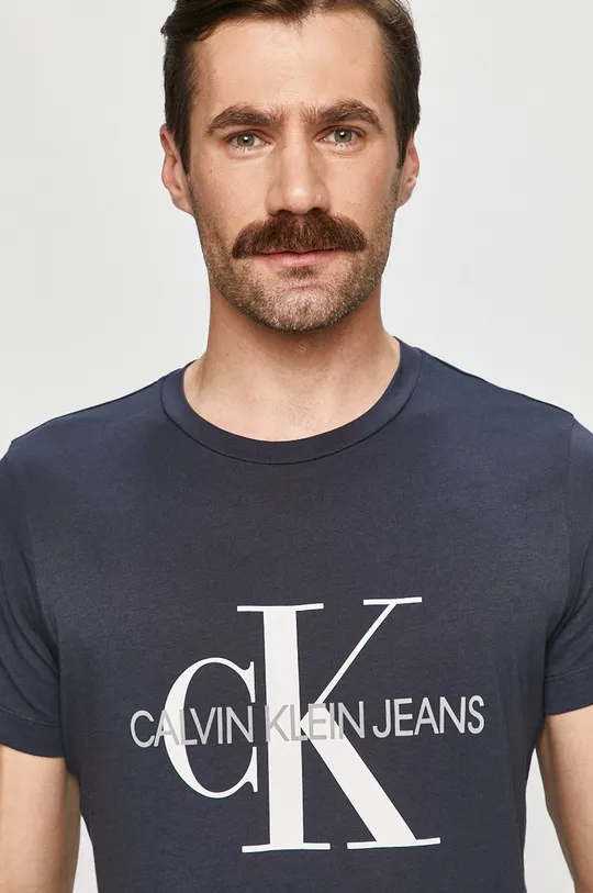tmavomodrá Calvin Klein Jeans - Tričko Pánsky