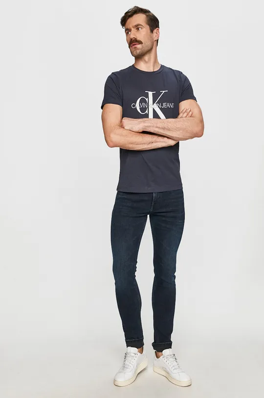 Calvin Klein Jeans - Tričko tmavomodrá
