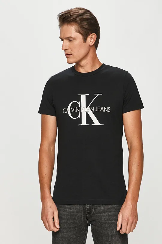 czarny Calvin Klein Jeans - T-shirt J30J314314.NOS