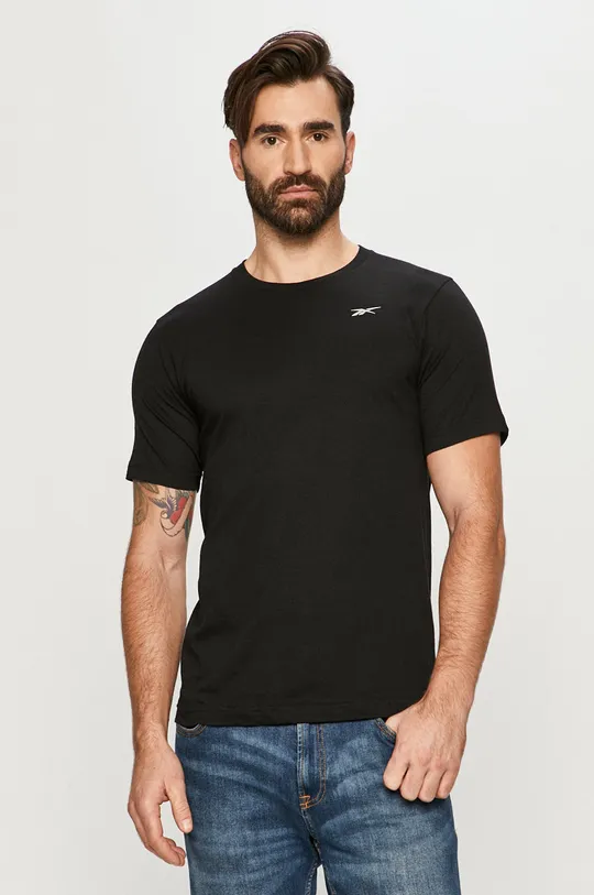 črna T-shirt Reebok Moški