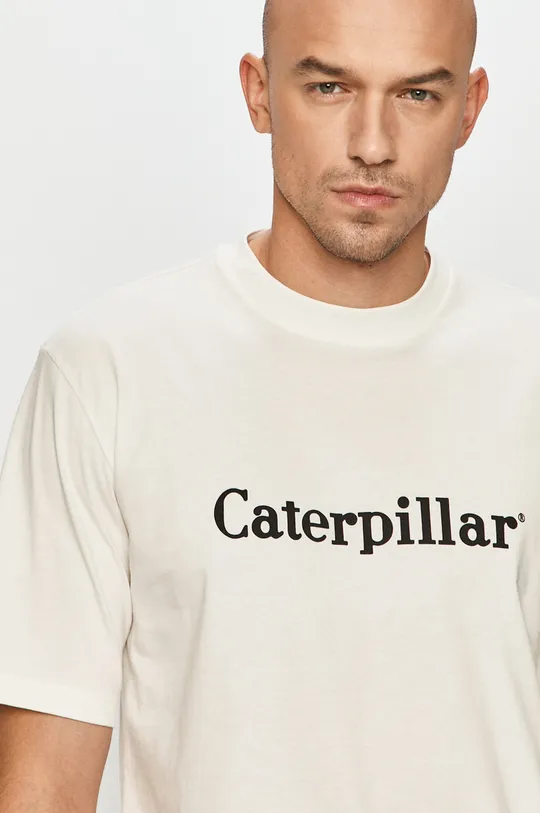 biały Caterpillar - T-shirt