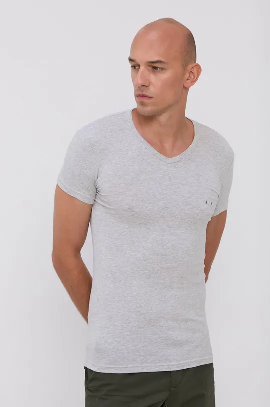 črna Armani Exchange T-shirt (2-pack) Moški