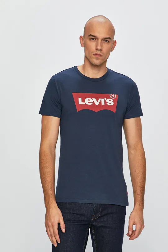 granatowy Levi's - T-shirt Męski