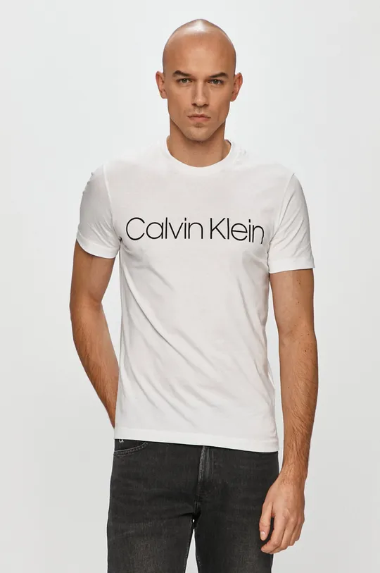 bela Calvin Klein T-shirt Moški