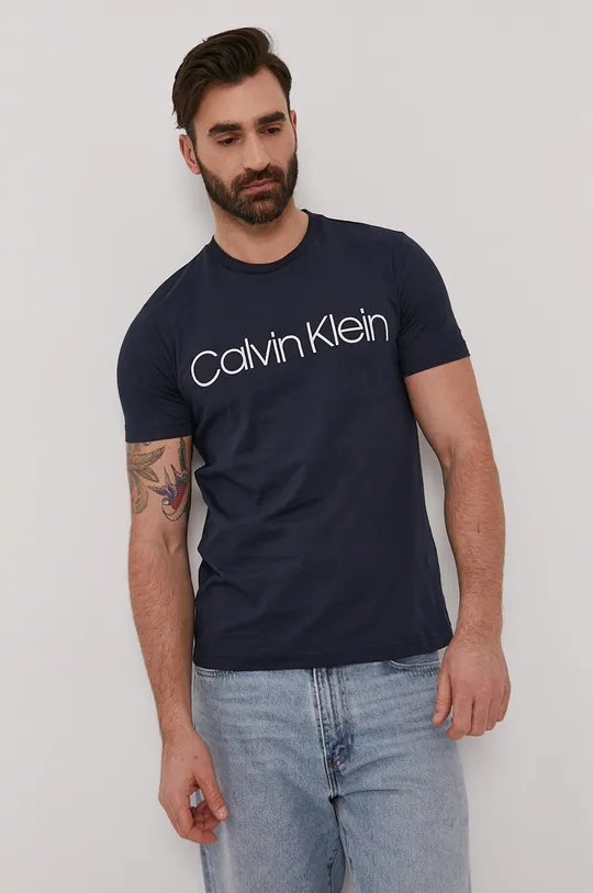 mornarsko modra Calvin Klein T-shirt
