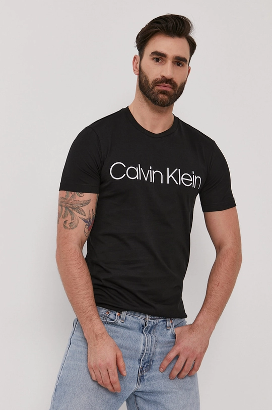 czarny Calvin Klein - T-shirt Męski