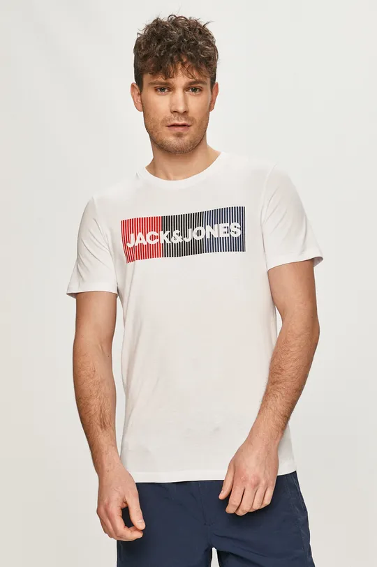 biela Jack & Jones - Tričko Pánsky