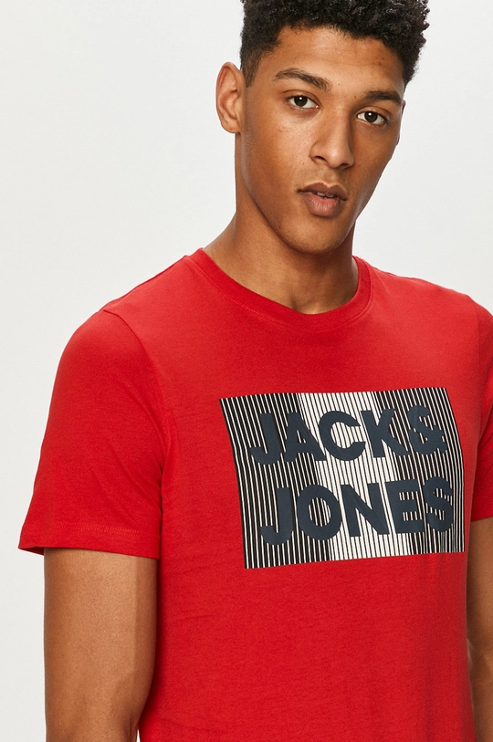 czerwony Jack & Jones - T-shirt Męski