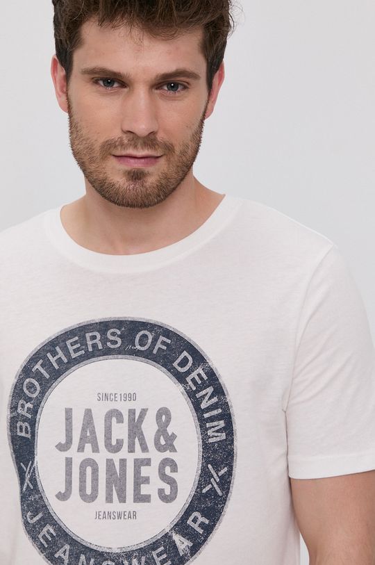 kremowy Jack & Jones T-shirt