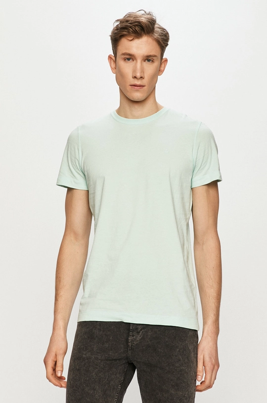 turkusowy Jack & Jones - T-shirt Męski