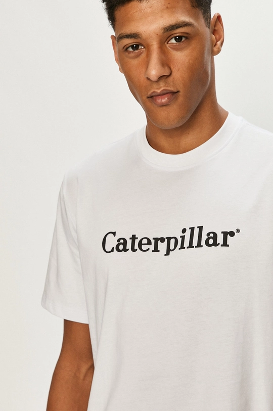 biały Caterpillar - T-shirt