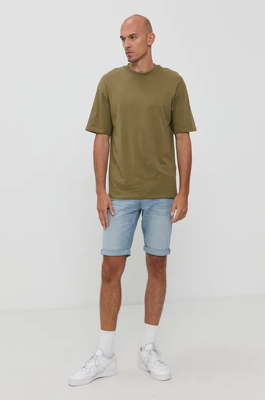 Jack & Jones T-shirt bawełniany zielony